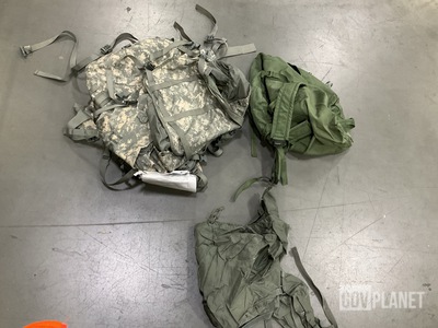 (9) Barracks Bags, (30) Duffel Bags, (5) Large Field Packs & Assorted Items