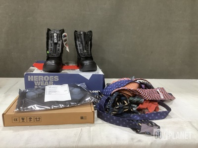 (14) Stacking Cables, (2) Pairs of Boots & Assorted Items