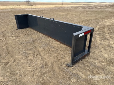 Cranfield Hopper Bottoms 14 ft Snow Pusher - Fits Tractor Loader