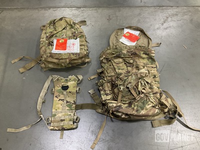 (91) Hydration System Carriers, (3) Medium Packs & Assorted Items