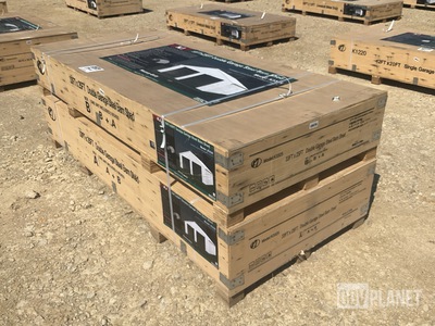 KJ K3325 Double Garage Steel Barn Shed - Unused