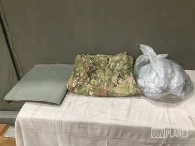 (4) Tarpaulins, (28) Self-Inflating Sleeping Mats, (2) Tents & Assorted Items