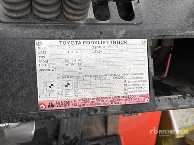 Toyota 7FGCU25 Forklift (Inoperable)