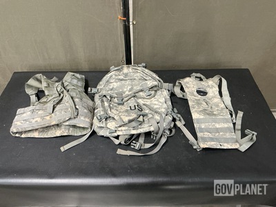 (55) Hydration System Carriers, (49) Assault Packs & Assorted Items