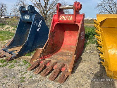 Entek 48 in 3.3 cyd Digging Excavator Bucket - Fits Komatsu PC750