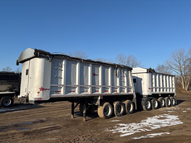 1999 Trailstar B-Train Aluminum End Dump Trailer