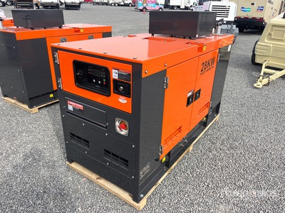World Class 28KW Skid-Mounted Generator Set (Unused)