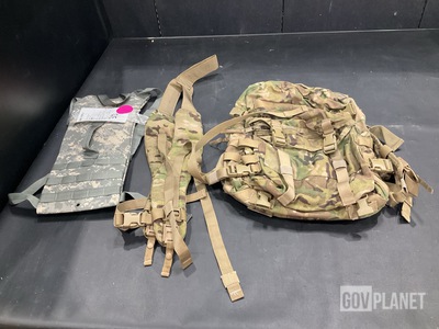 (189) Hydration System Carriers, (11) Field Packs & Assorted Items