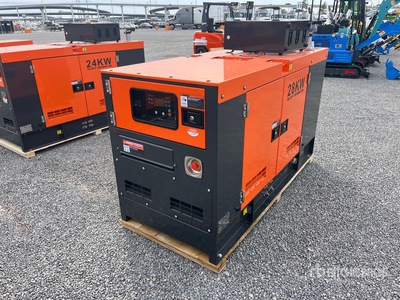 World Class 28 kW Skid-Mounted Generator Set (Unused)