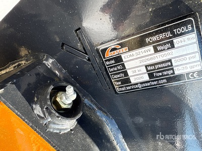 2026 ARTEER EDM-3214W 32 in Excavator Drum Mulcher - Fits 3 - 8 ton (Unused)