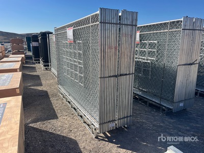 Quantity of (20) SUNTOP S0610 10 ft x 6 ft Chain Link Temporary سياج الموقع (Unused)