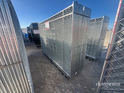 Quantity of (20) SUNTOP S0610 10 ft x 6 ft Chain Link Temporary سياج الموقع (Unused)