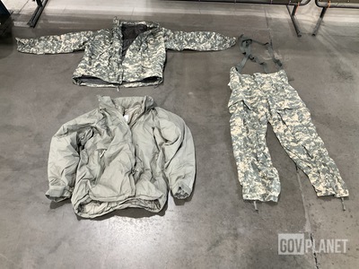 (25) Pairs of Cold Weather Trousers, (45) Wet Weather Jackets & Assorted Items