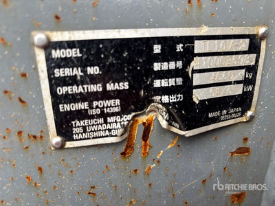 2019 Takeuchi TL10V2 Compact Track Loader