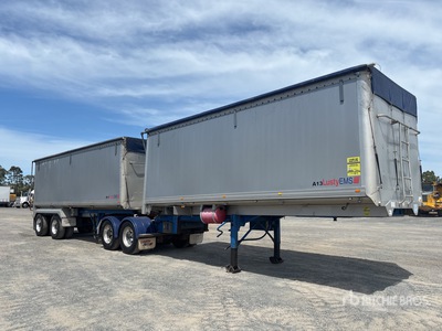 2001 Lusty EMS Bogie/A B-Double Combination Hinterkipper