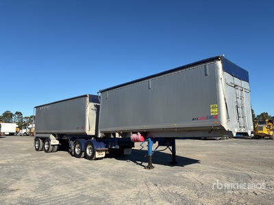 2001 Lusty EMS Bogie/A 19 M B-Double Rollback Combination Przyczepa wywrotka