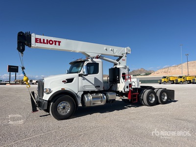 2020 Elliott 1881TM 18 ton Straight Boom on 2023 Peterbilt 567 6x4 Crane Truck