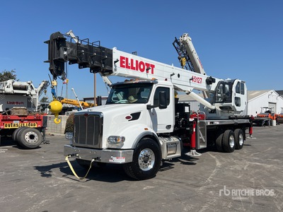 Elliott 45127R 45 ton Straight Boom on 2023 Peterbilt 567 6x4 Boom Truck