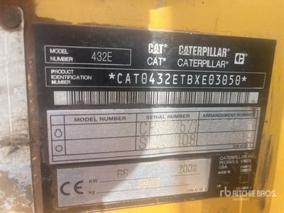 2008 Cat 432E 4x4 Backhoe Loader