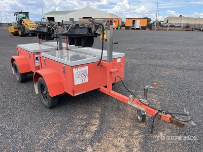 Quantity of (2) 2011 A1 ROADLINES T/A Portable Traffic Light