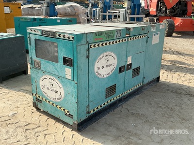 Denyo DCA-75SPI 65 kVA Skid-Mounted مولد (Inoperable)