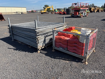 Quantity of (37) 2400 mm x 2100 mm Galvanized Temporary Site Fence
