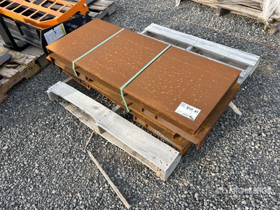 Quantity of (4) Skid Steer Attachment Mounting Plate (Unused)