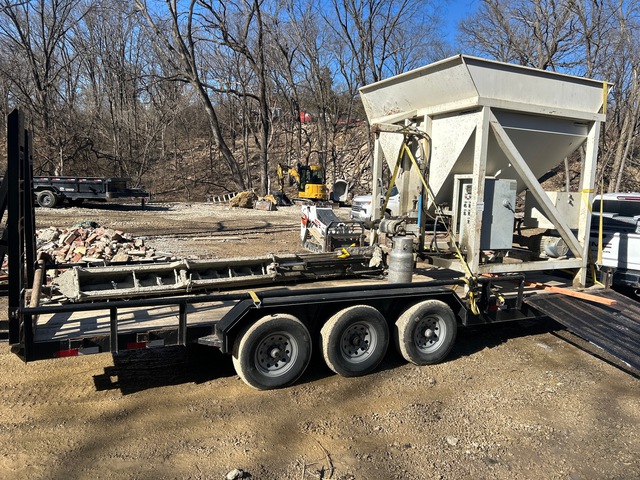 Trailer Haul CBL1 8 ft x 6 ft Dry Batch Concrete Mixer w/ 14 ft Auger Trailer Haul CBL1 8 ft x 6 ft Dry Batch Concrete Mixer w/ 14 ft Auger