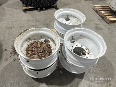 Quantity of (6) 23 in Steel Rims Wheels