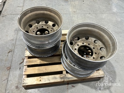 Quantity of (4) 23 in Aluminum Rims Wheels