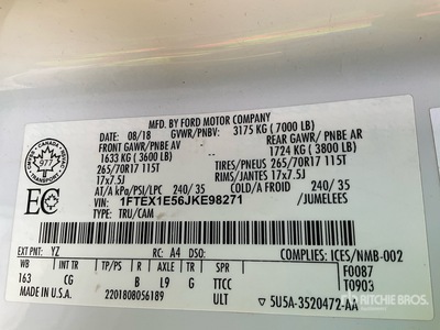 2018 Ford 4x4 Pickup