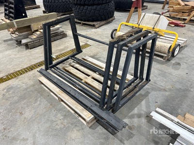 Quantity of (3) 4 ft x 2 ft Tire Racks Divers