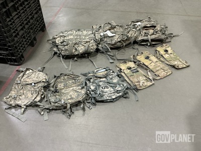 (4) Large Field Pack Sets, (15) Assault Packs & Assorted Items