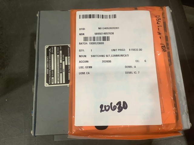 Lockheed Aeronautical A398 Communication-Navigation Switching Unit