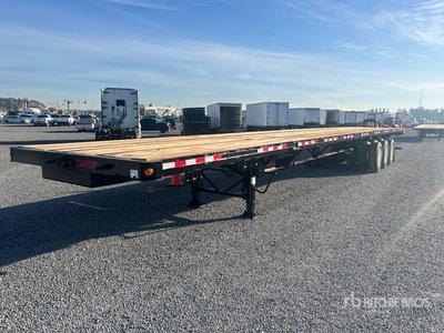 2012 Manac Tri/A 52 ft Extendable Flatbed Trailer