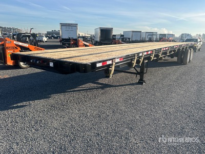 2018 Pitts 45 ft T/A Flatbed Trailer