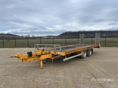 2011 GOURDON PEB190 T/A Remorque Porte-Engin 2 Essieux Lowboy Trailer
