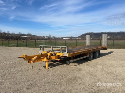2011 GOURDON PEB190 T/A Remorque Porte-Engin 2 Essieux Lowboy Trailer