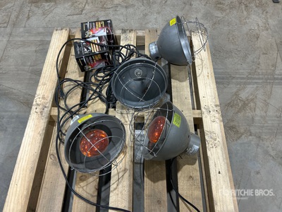 Quantity of (4) Heat Lamp