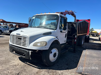 Petersen TL3 7100 lb Knuckle Boom on 2008 Freightliner M2 106 4x2 Grapple Truck