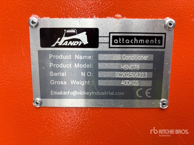 2025 Handy HSNC78 78 in Skid Steer Power Rake (Unused)