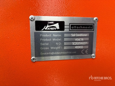 2025 Handy HSNC78 78 in Skid Steer Power Rake (Unused)