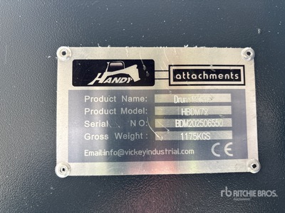 2025 Handy HBDM72-G 72 in Skid Steer Mulcher (Unused)