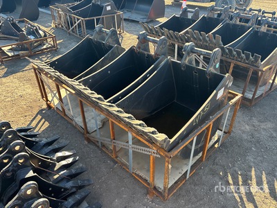 Quantity of (3) Yanmar Digging Excavator Bucket - Fits Yanmar SV-100 (Unused)