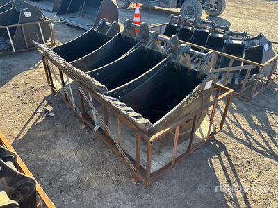 Quantity of (4) Yanmar Digging Excavator Bucket - Fits Yanmar VIO 80/SV100 (Unused)