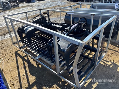 2025 ARTEER RGB-84W 84 in Rock Skid Steer Grapple Bucket (Unused)