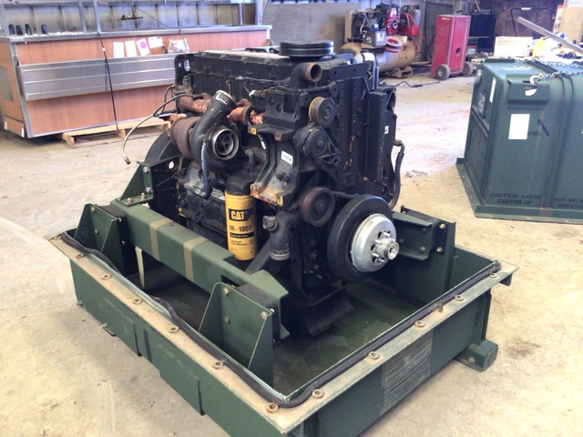 Cat 3126 Turbo Diesel Engine w/Shipping Container