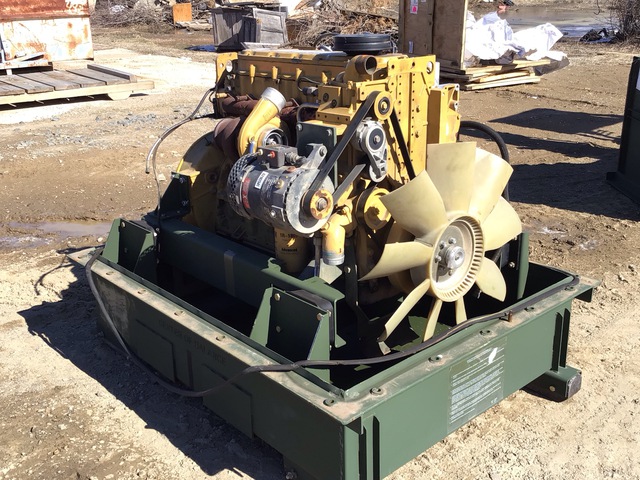 Cat 3126 Turbo Diesel Engine w/Shipping Container