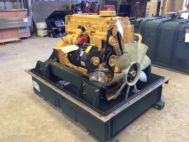 Cat 3126 Turbo Diesel Engine w/Container