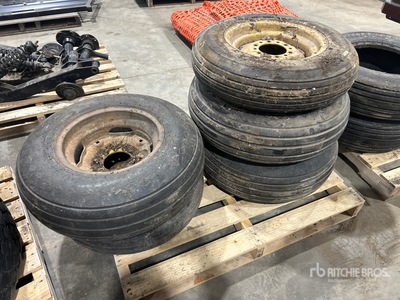 Quantity of (5) Goodyear 9.5L-15SL & 6.70-15 Tires